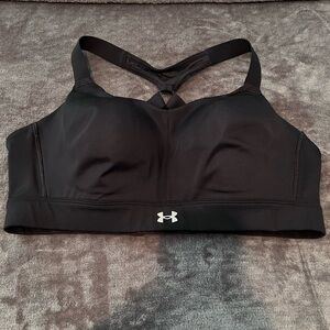 Under Armour Black Sports Bra with Logo